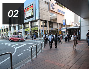 ホテルまでの道のり